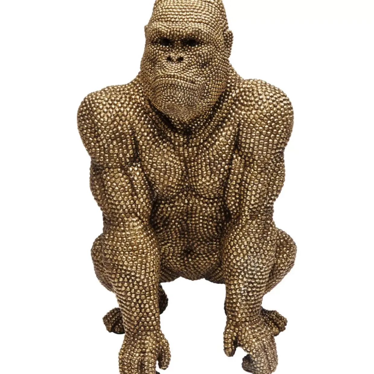Deko Figur Gorilla Gold 80Cm