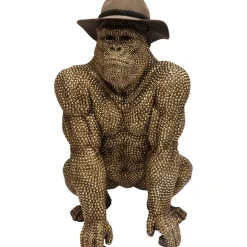 Deko Figur Gorilla Gold 80Cm