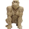 Deko Figur Gorilla Gold 46Cm