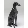 Deko Figur Greyhound Bruno Schwarz Matt 80Cm