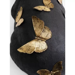 Deko Figur Hippo Butterflies 35Cm