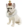 Deko Figur King Dog Weis 33Cm