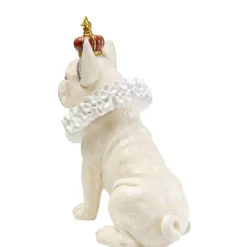 Deko Figur King Dog Weis 33Cm