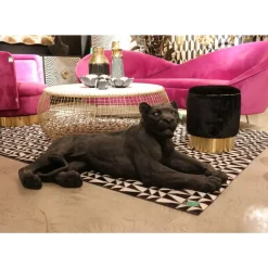 Deko Figur Lion Schwarz