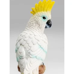Deko Figur Parrot Cockatoo Weis 38Cm