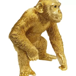 Deko Figur Playing Ape Gold 50