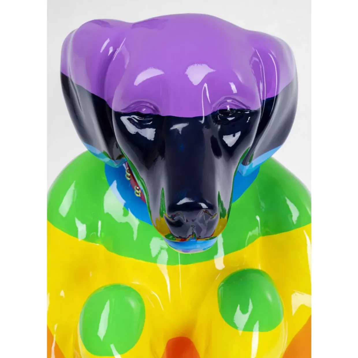 Deko Figur Sitting Dog Rainbow 80