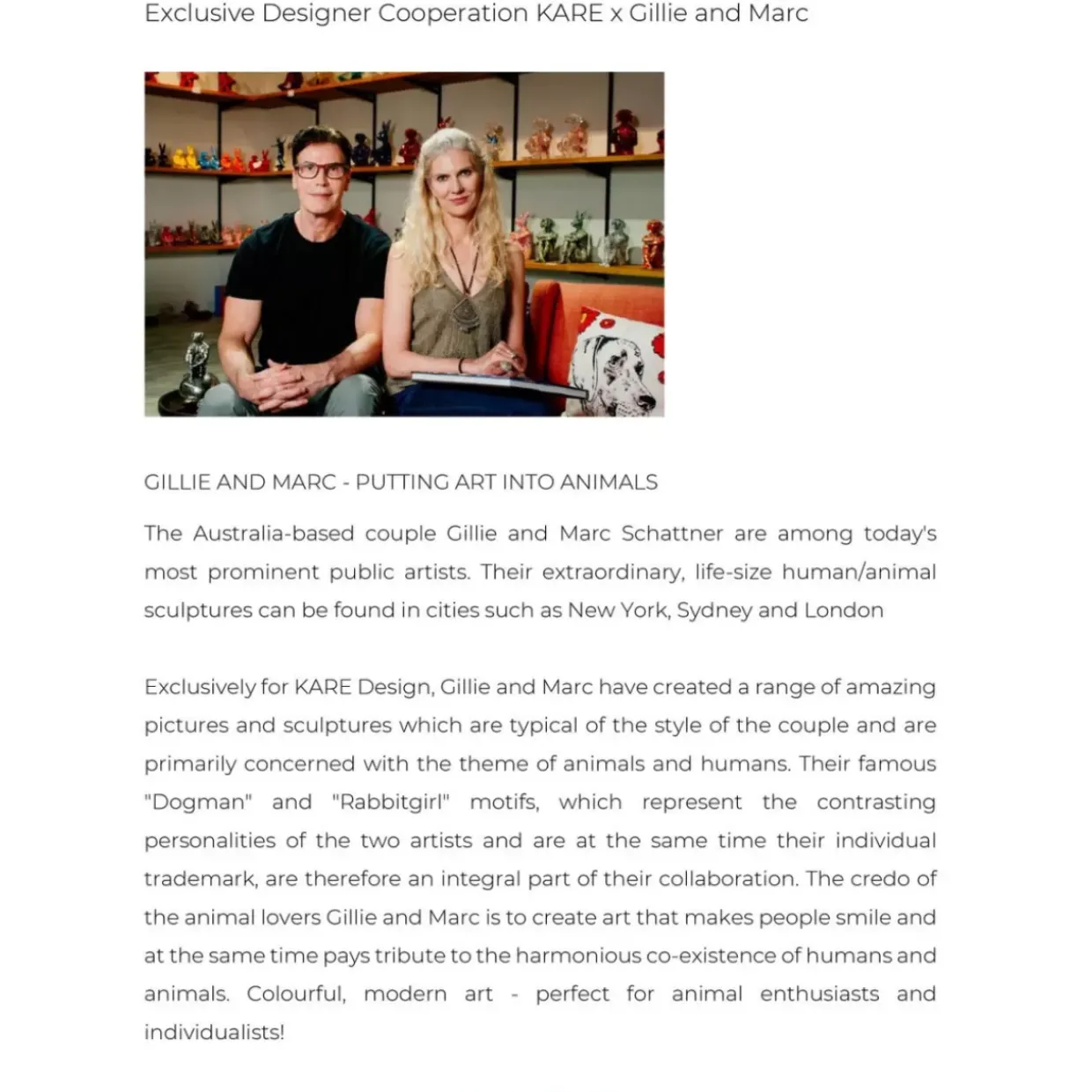 Deko Figur Sitting Dog Rainbow 80