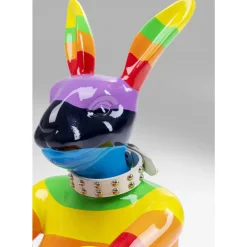 Deko Figur Sitting Rabbit Rainbow 80