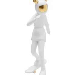 Deko Figur Skating Astronaut Weis 33Cm