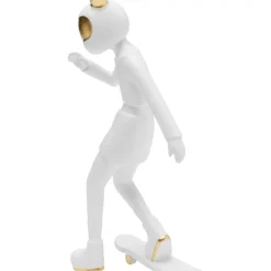 Deko Figur Skating Astronaut Weis 33Cm