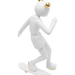 Deko Figur Skating Astronaut Weis 33Cm