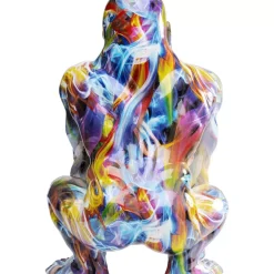 Deko Figur Watching Gorilla Bunt