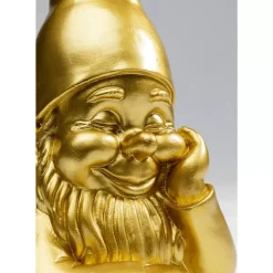 Deko Figur Zwerg Gold 21Cm