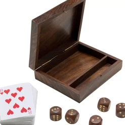 Deko Karten Box Gamble Wood (7/Tlg.)
