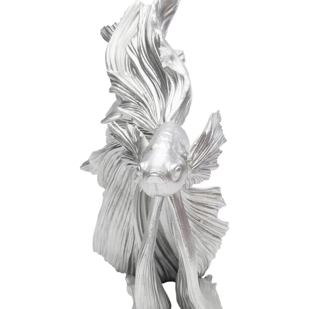 Deko Objekt Betta Fish Silber Klein