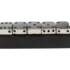 Deko Objekt Dices Silber 20X6Cm