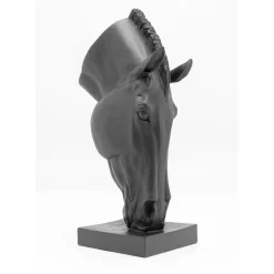 Deko Objekt Horse Face Schwarz 57Cm