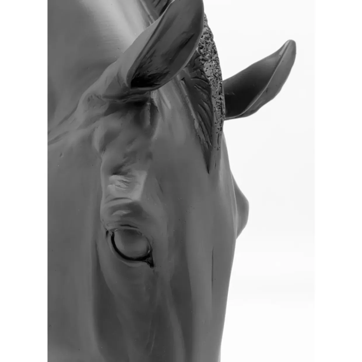 Deko Objekt Horse Face Schwarz 57Cm