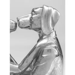 Deko Objekt Kissing Rabbit And Dog Silber
