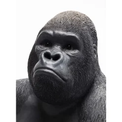 Deko Objekt Monkey Gorilla Side Medium Schwarz