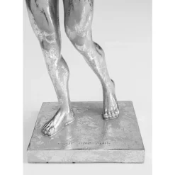 Deko Objekt Muscle Dog Silber