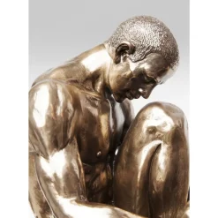 Deko Objekt Nude Man Stand Bronze 35Cm