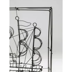 Deko Objekt Wire Sail Boat 28Cm