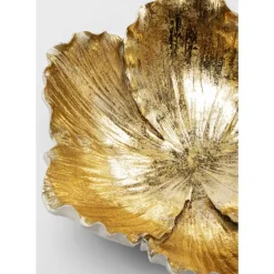 Deko Schale Flower Bloom Creme Gold O25Cm