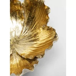 Deko Schale Flower Bloom Creme Gold O20Cm