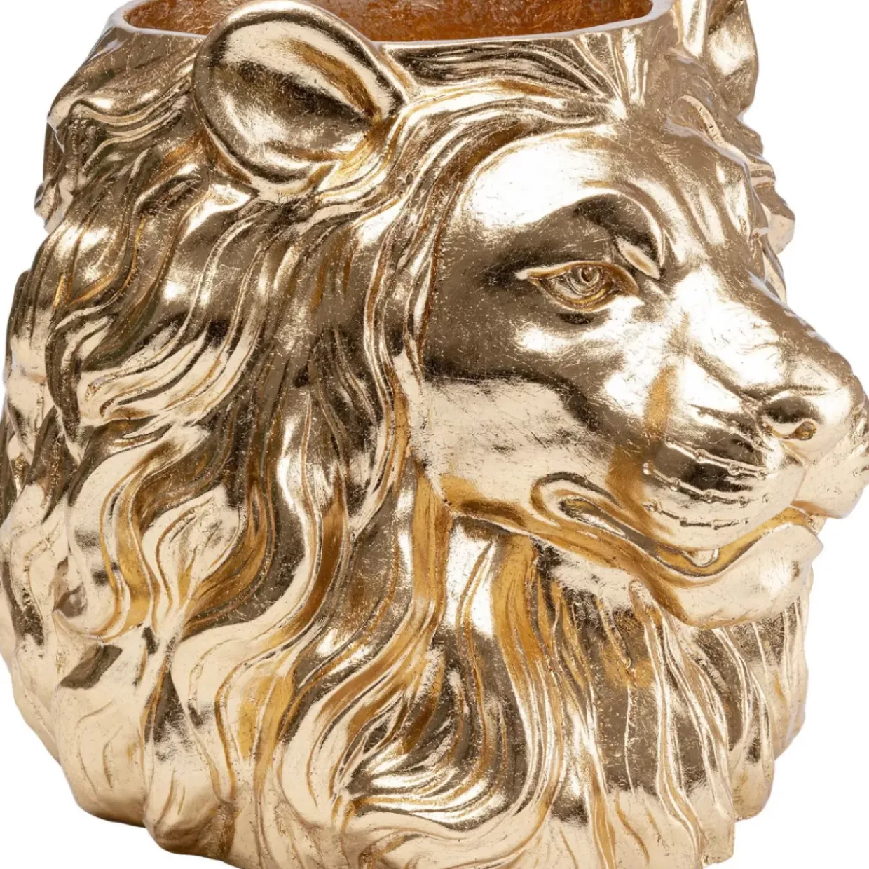 Deko Ubertopf Lion Gold