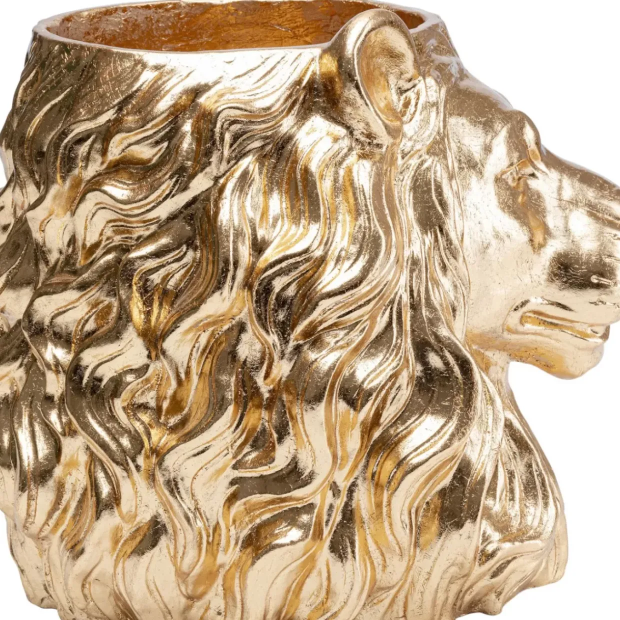 Deko Ubertopf Lion Gold