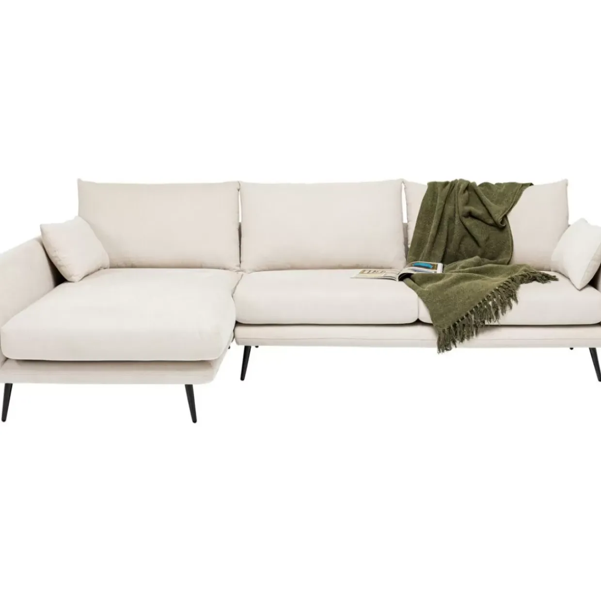Ecksofa Amalfi Links Creme 275Cm