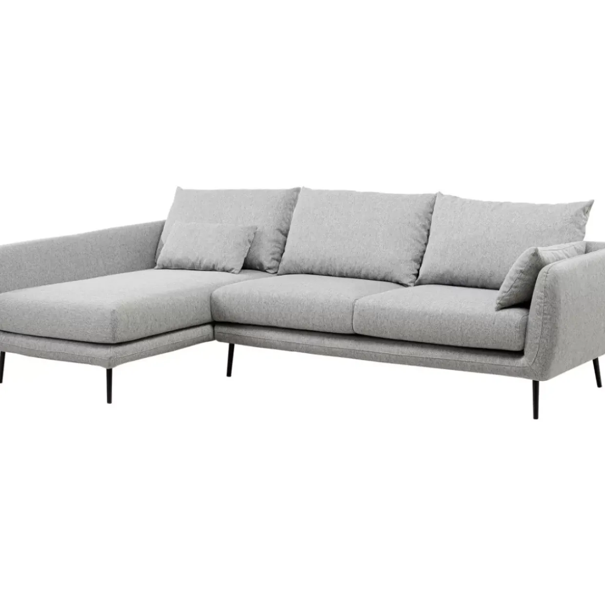 Ecksofa Amalfi Links Grau 275Cm