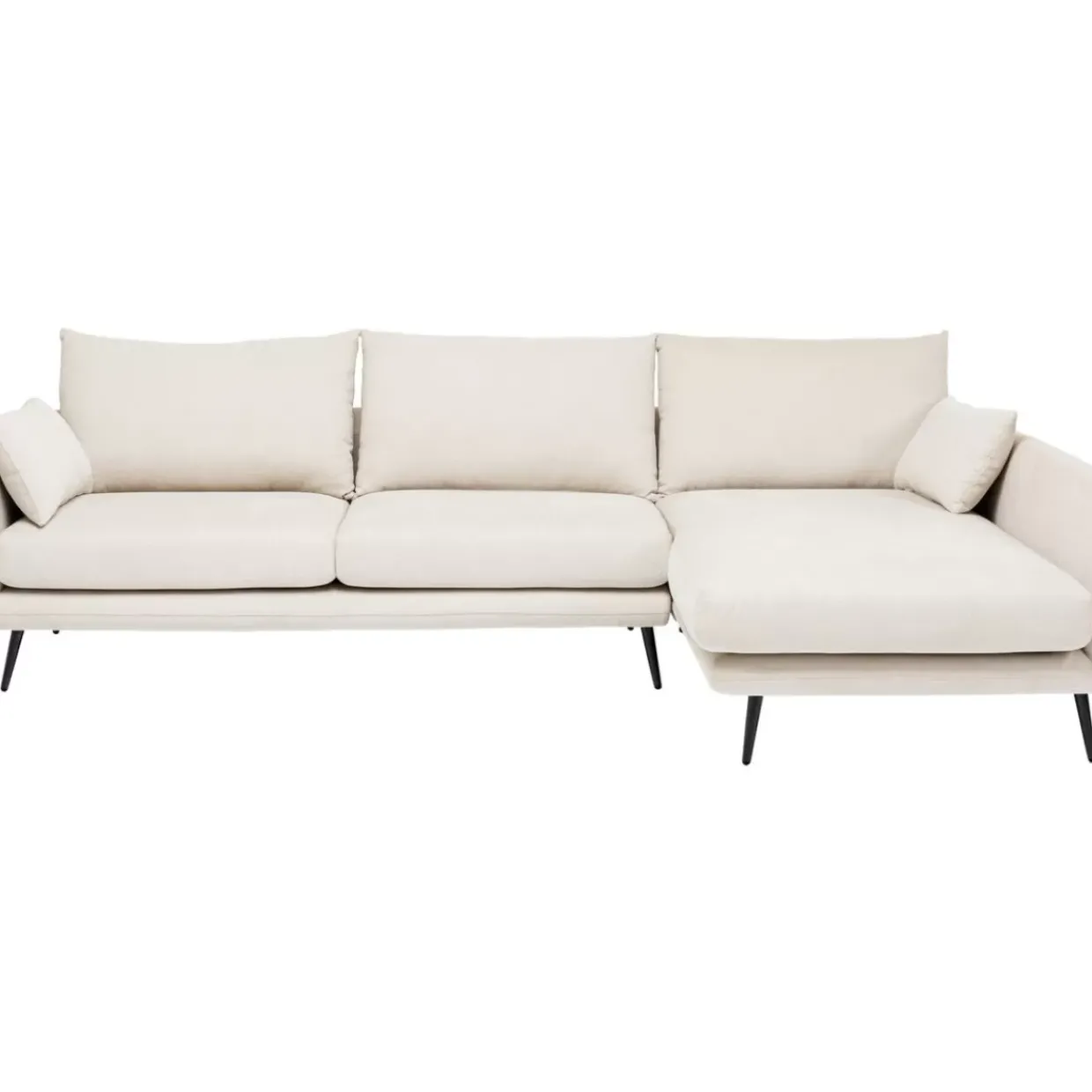 Ecksofa Amalfi Rechts Creme 275Cm