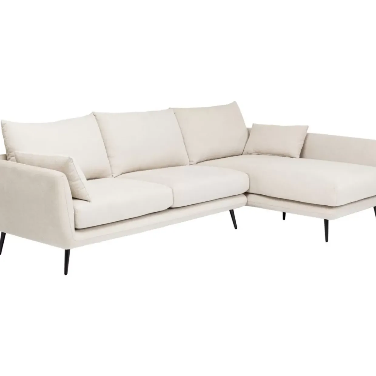 Ecksofa Amalfi Rechts Creme 275Cm