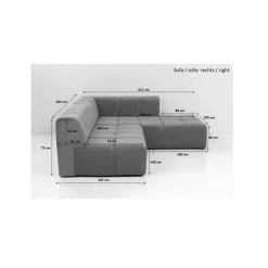 Ecksofa Belami Amber Rechts