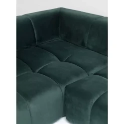 Ecksofa Belami Velvet Dunkelgrun Links 265Cm