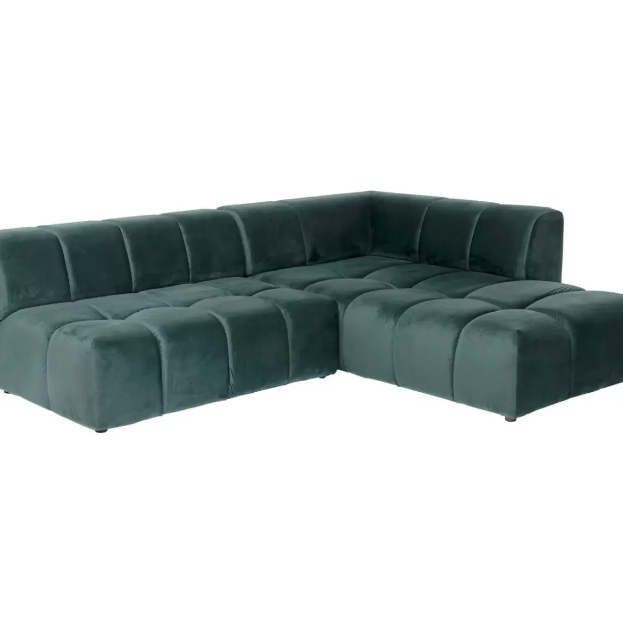 Ecksofa Belami Velvet Dunkelgrun Rechts 265Cm