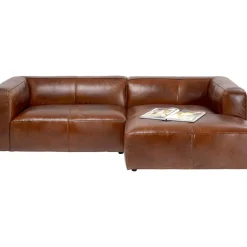 Ecksofa Cubetto Leder Braun