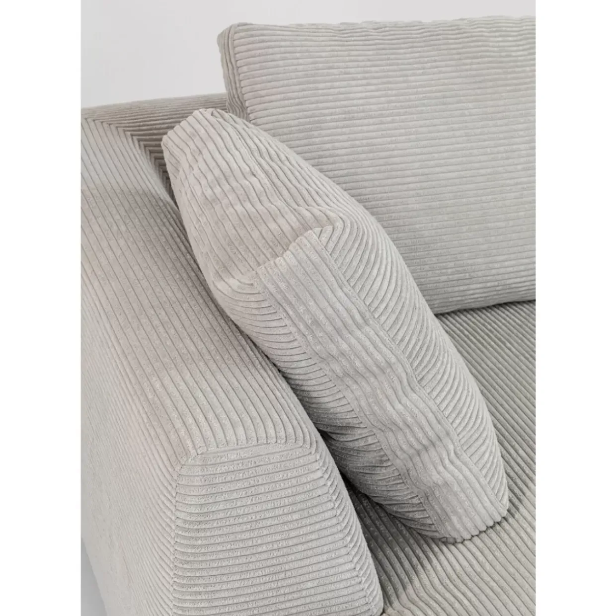 Ecksofa Gianni Cord Grau Links
