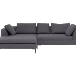 Ecksofa Gianni Dolce Dunkelgrau Links