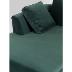 Ecksofa Gianni Small Velvet Dunkelgrun Links