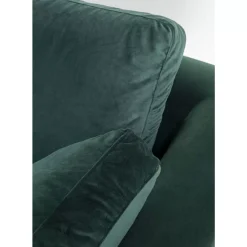 Ecksofa Gianni Small Velvet Dunkelgrun Links