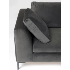 Ecksofa Gianni Small Velvet Grau Rechts