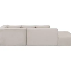 Ecksofa Infinity Ottomane Creme Rechts