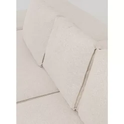 Ecksofa Infinity Ottomane Creme Rechts