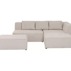 Ecksofa Infinity Ottomane Creme Rechts