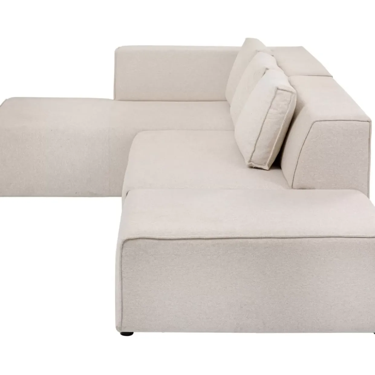 Ecksofa Infinity Ottomane Creme Links