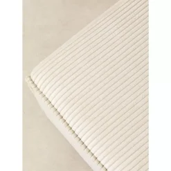 Ecksofa Infinity Ottomane Cord Creme Rechts